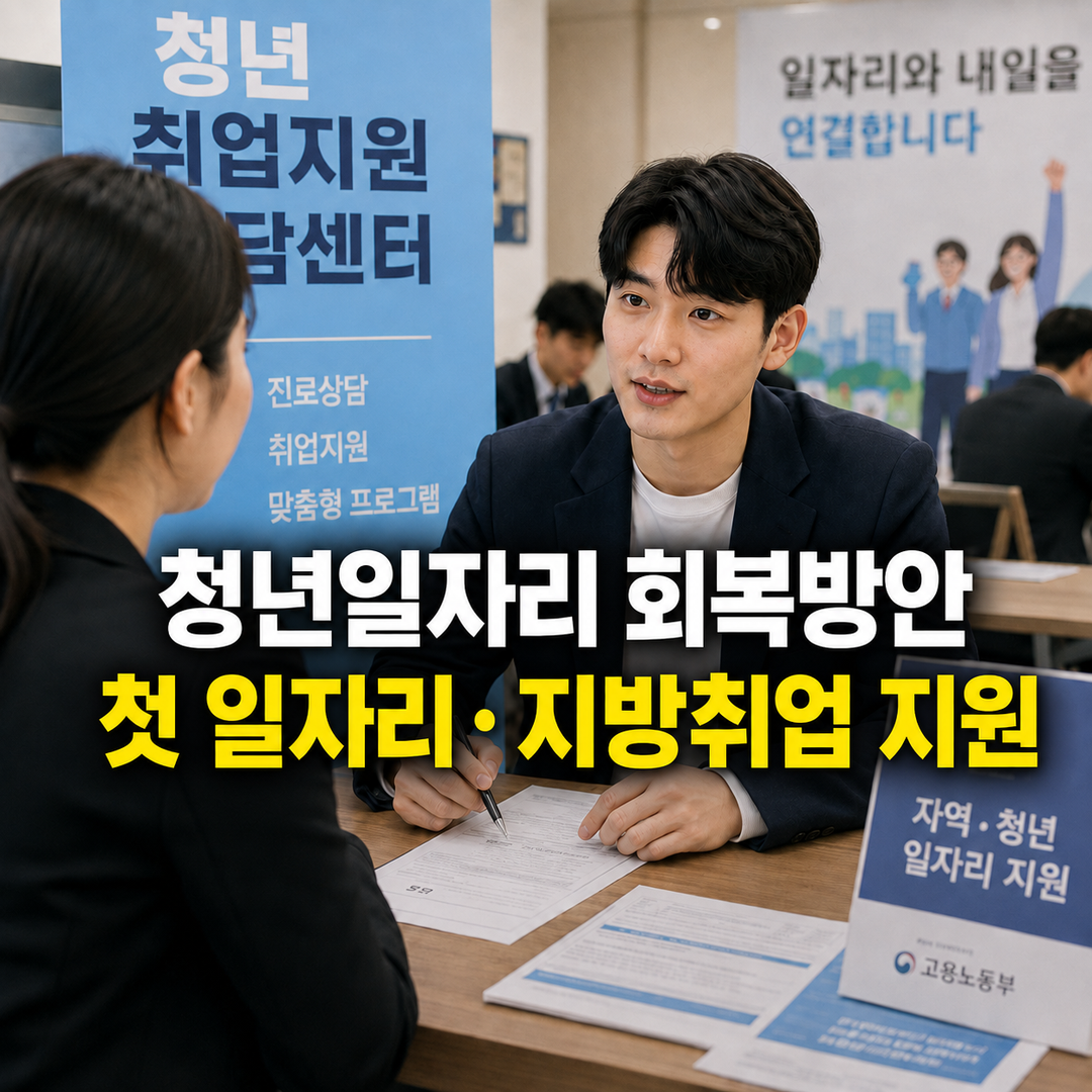 2026 청년일자리 회복방안｜첫 일자리·지방취업 지원·30만 일자리 핵심 정리
